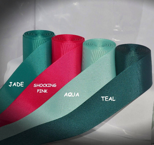 3/8", 5/8", 7/8", 1.5" Grosgrain Ribbon 5 Yards of 1 Color Solid Bulk Wholesale