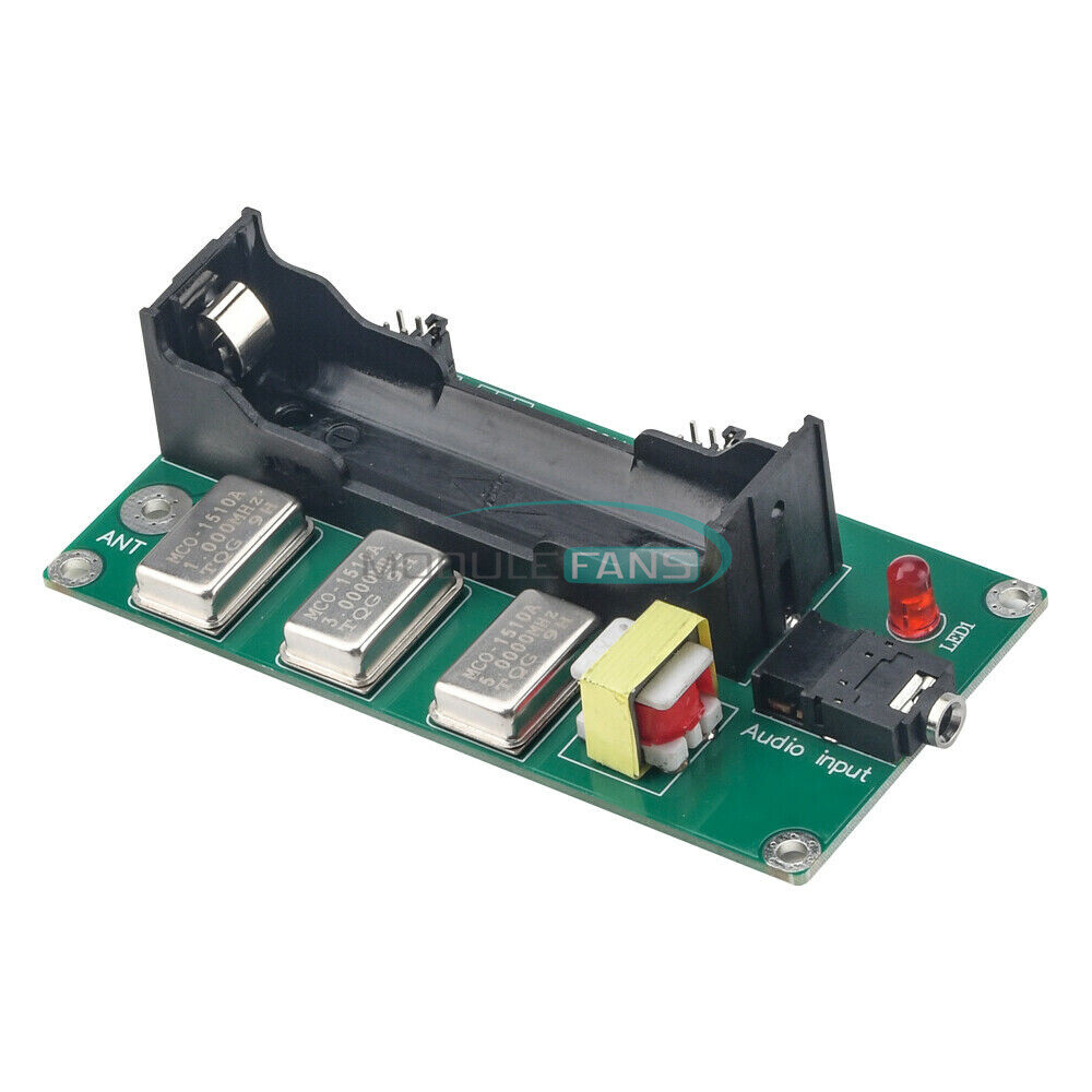 3-Channels AM Transmitter 1MHz 3MHz 5MHz Finished Board w/ Antenna & Audio Cable
