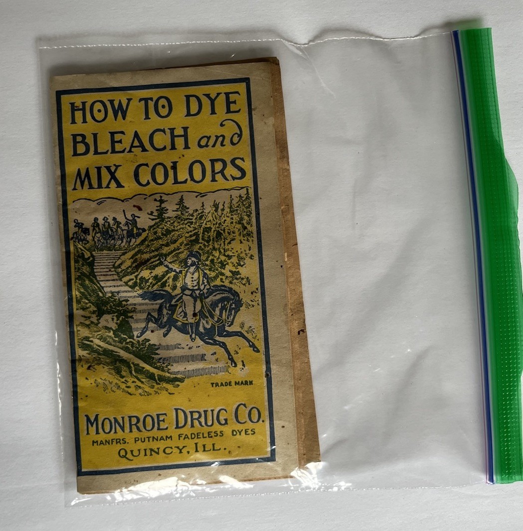 1900s How to Dye Bleach Mix Colors Monroe Drug Instructional Booklet Quincy Ill