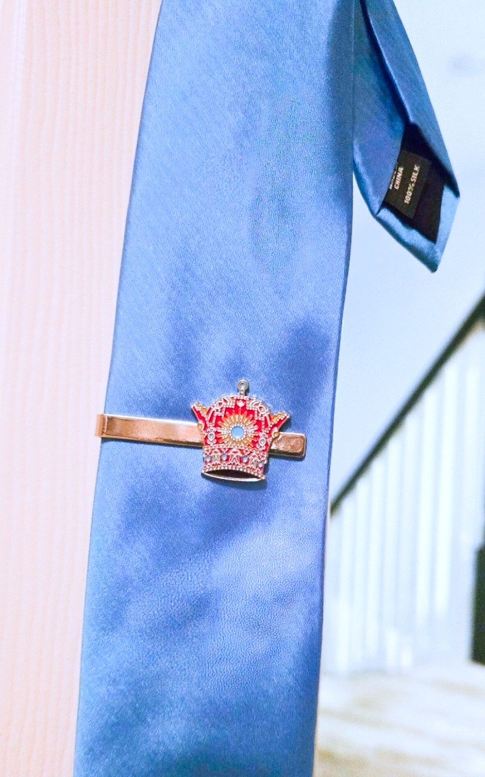 tie clip for men PAHLAVI CROWN سنجاق کراوات تاج پهلوی
