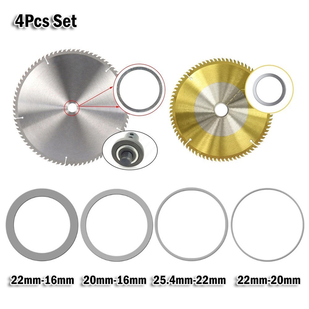 4Pcs Set Circular Saw Ring For Circular Saw Blade Reduction Ring Conversion Ring