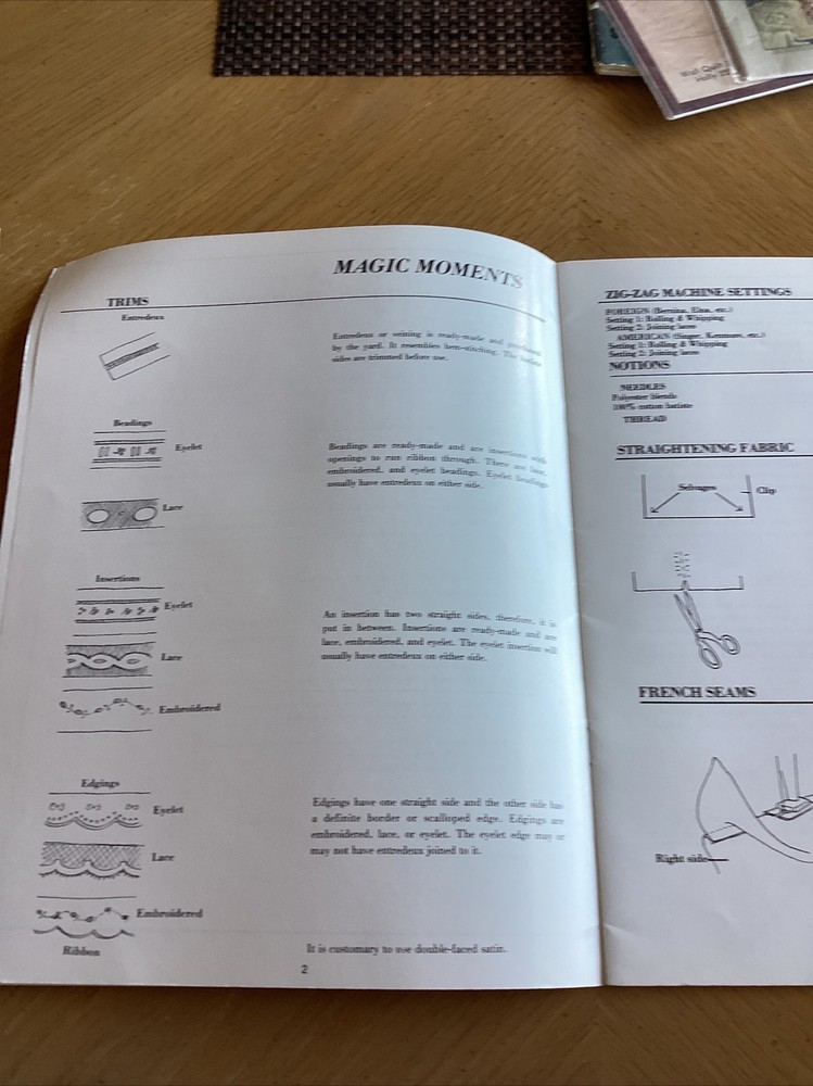 Basic Guide to French Machine Sewing Methods-MAGIC MOMENTS