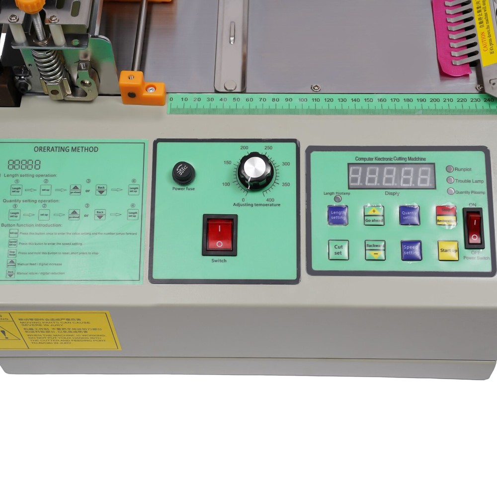 Webbing Cutter Automatic Hot & Cold Braided Tape Cutting Machine Ribbon Elastic