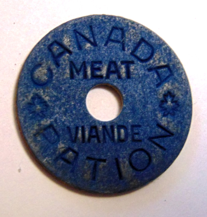 CANADA WW2 MEAT RATION COIN TOKEN