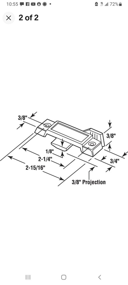 Prime-Line Universal Sash Lock Latch for Vertical and Horizontal Sliding Window