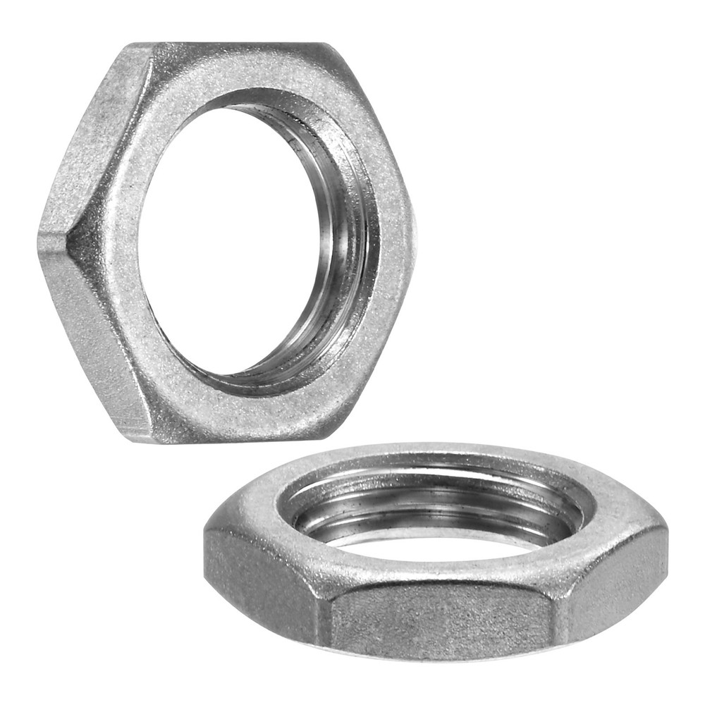 2-Pack Cast Pipe Fitting Hex Locknut, G1/2 Female Thread Hex Locking Nut