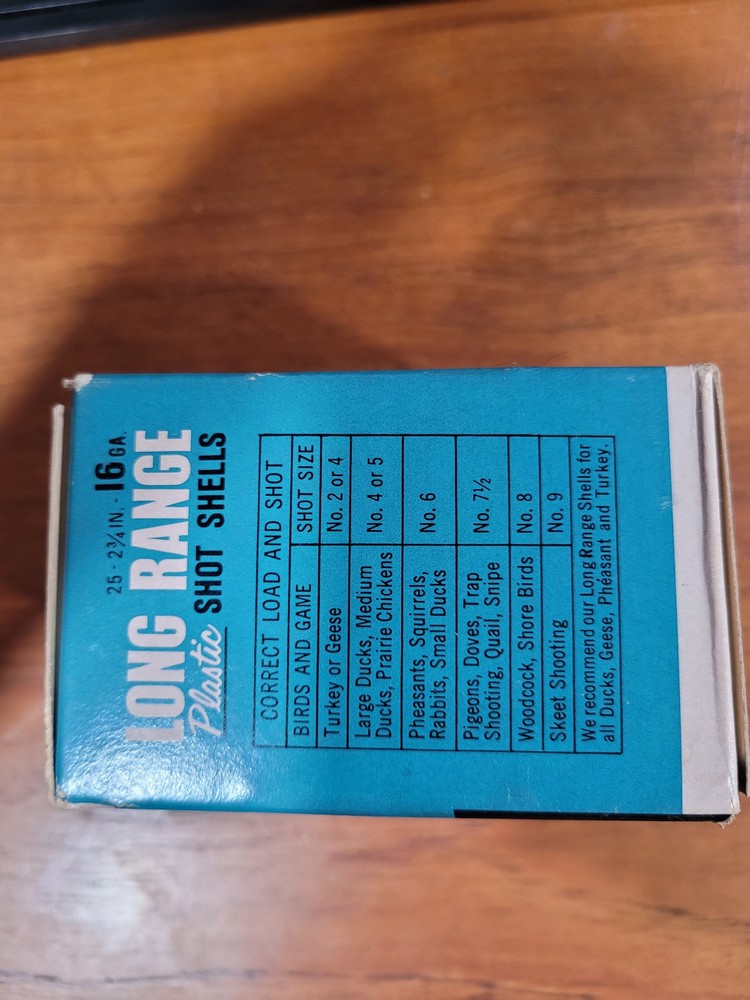 Wards Hawthorne Long Range 16 Gauge Shotgun Shell (Empty Box)