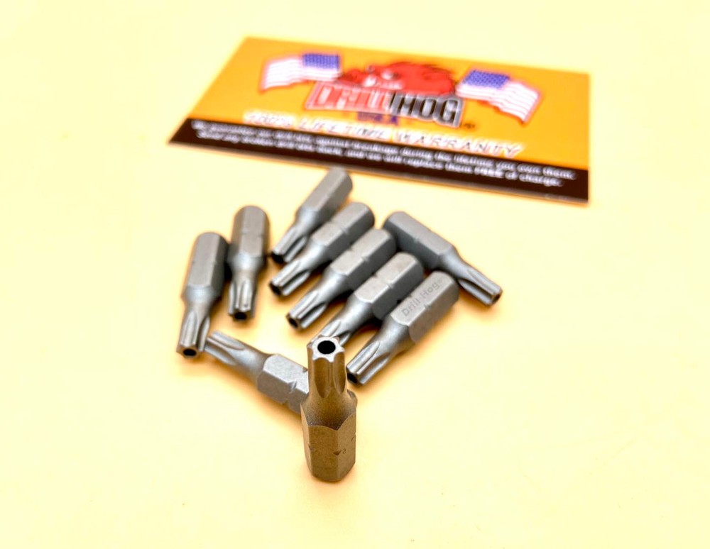 Drill Hog® T-9 Torx Bit T-9 TAMPER PROOF SECURITY Star Insert Bit 10 Pack