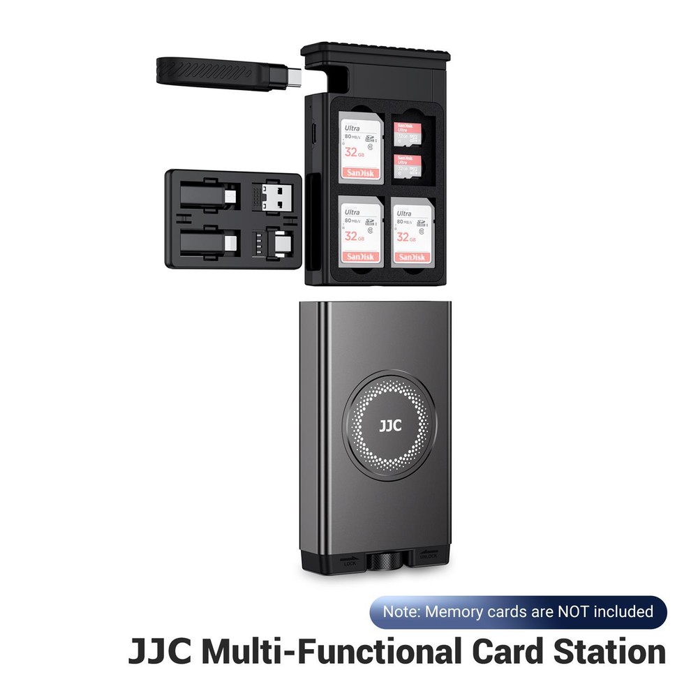 24 Slots Memory Card Case for SD SDHC SDXC Micro SD MSD Card USB Type-C Adapter