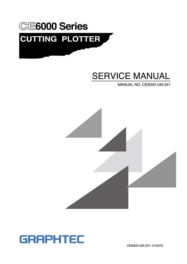 Graphtec CE6000 plotter - manual