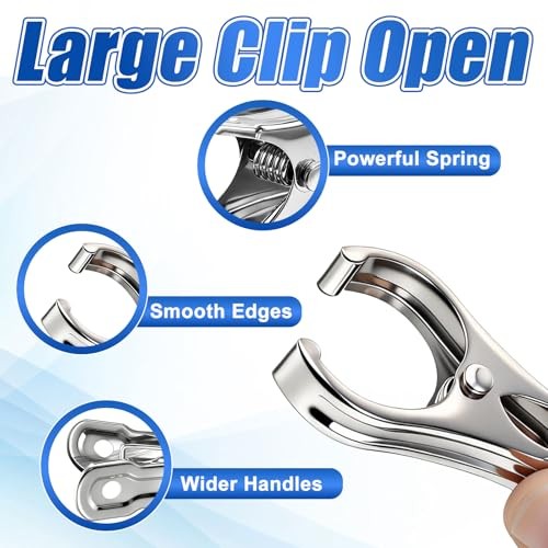 200Pcs Stainless Steel Garden Clips Large Open Greenhouse