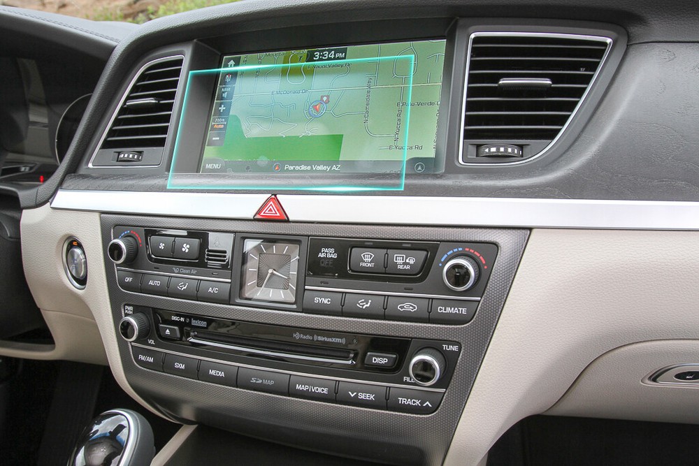 Crystal Clear Screen Protector for 2015 Hyundai Genesis Vehicle Navigation