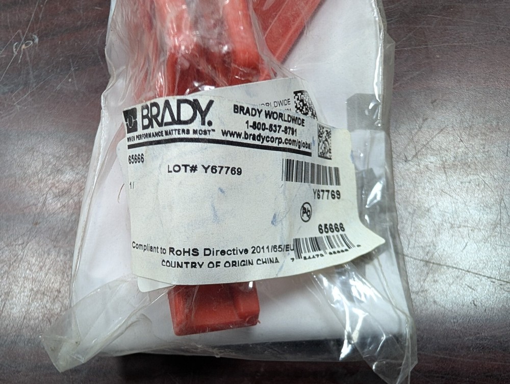 🤪 (3x) BRADY BALL VALVE LOCKOUT 65666
