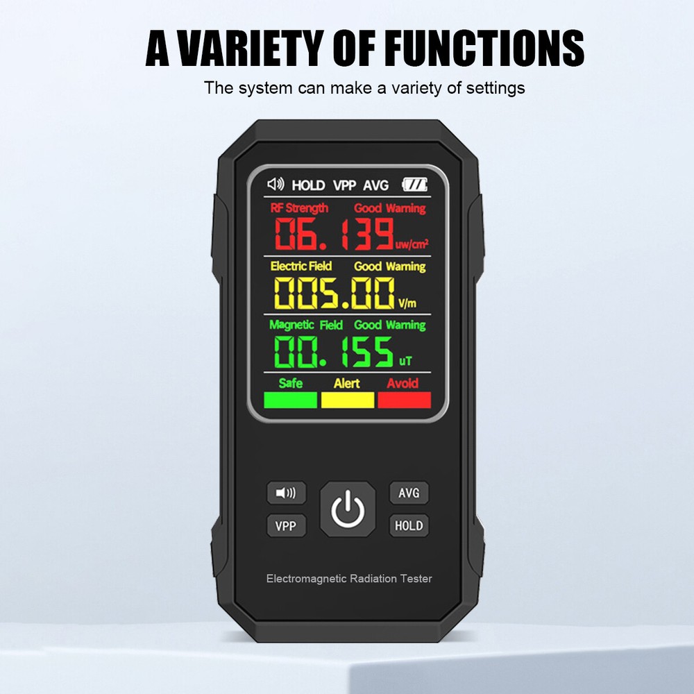 EMF Meter Radiation Detector Electromagnetic Field Tester Digital Sensor Reader