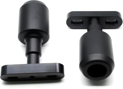 Motorcycle Frame Sliders, Falling Crash Protector Guards No Cut Kits Black