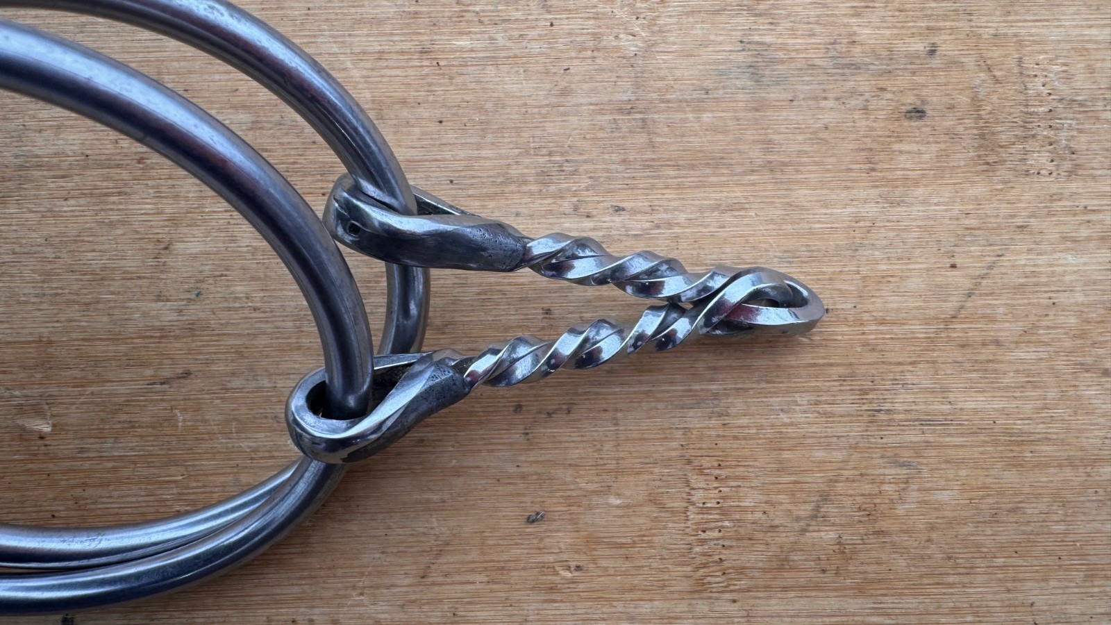 Corkscrew Twisted Loose Ring Western Snaffle Bit ~ 5"