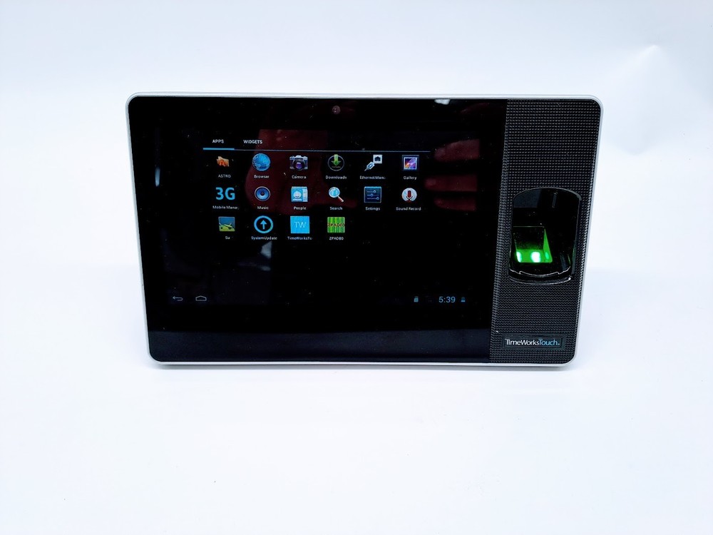 TimeWorks Touch Clock Biometric Fingerprint Android Timeclock