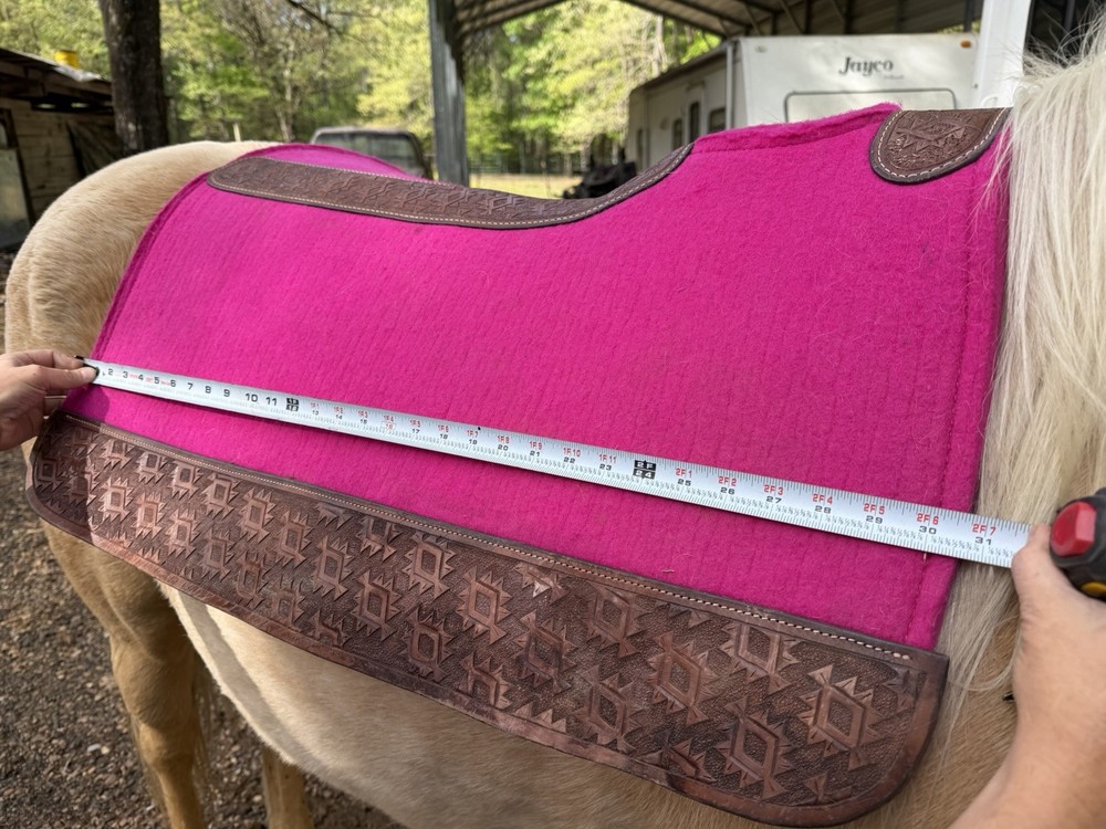 Custom Hot Pink Saddle Pad