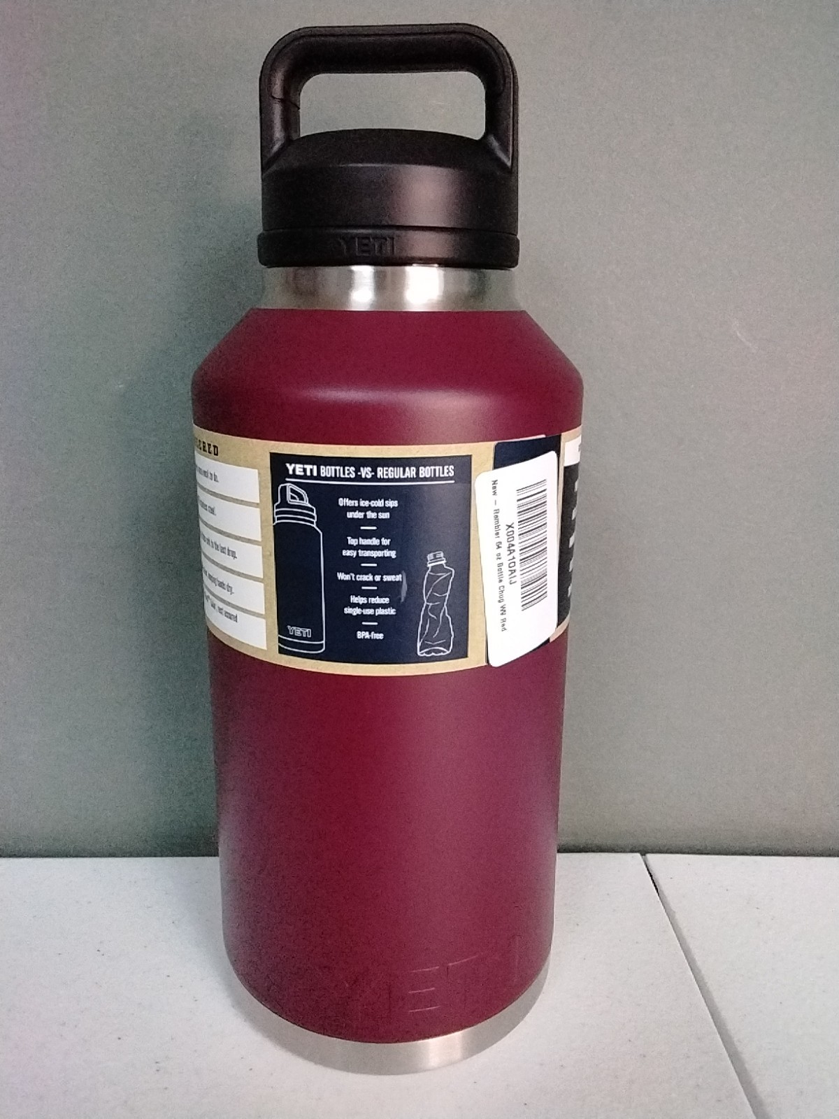 Yeti Rambler 64oz Bottle with Chug Cap Wild Vine Red NWT