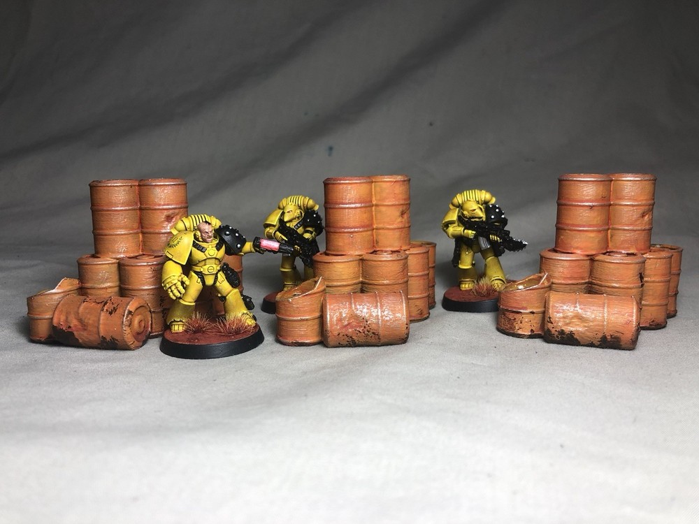 Barrel Stacks (3) Set Sci Fi Scatter Terrain
