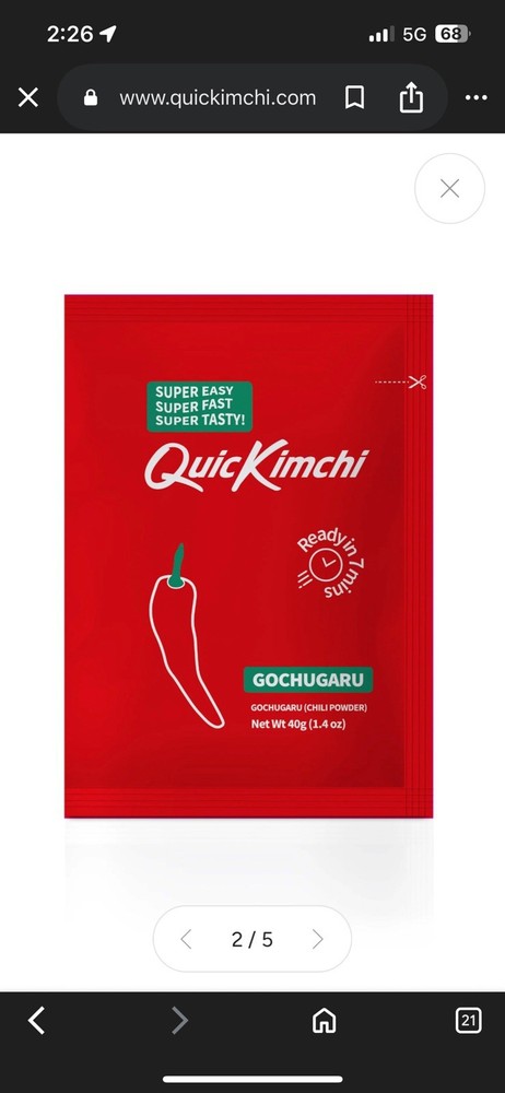 QuicKimchi Small Batch Korean Kimchi Making Kit 06/05/2025