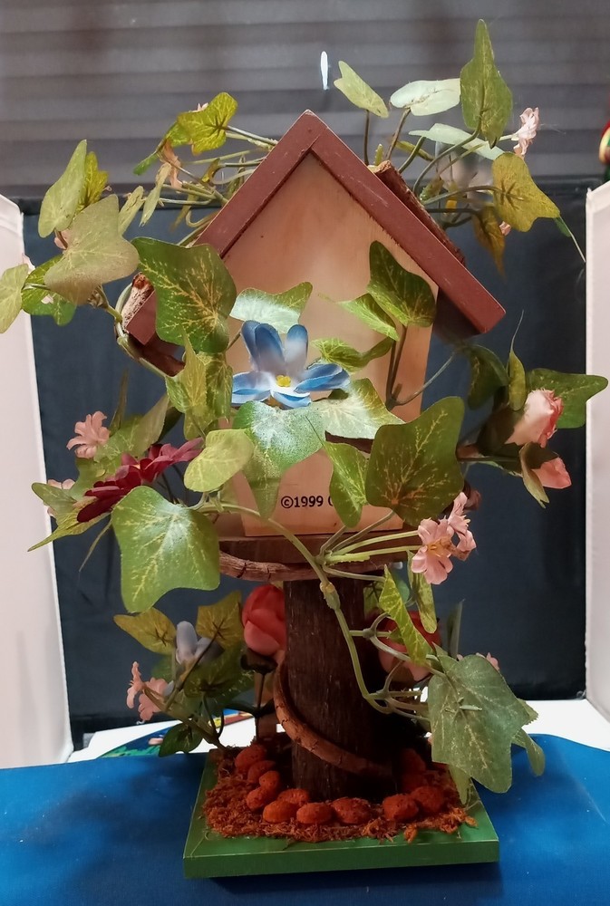VINE COVERED BIRDHOUSE