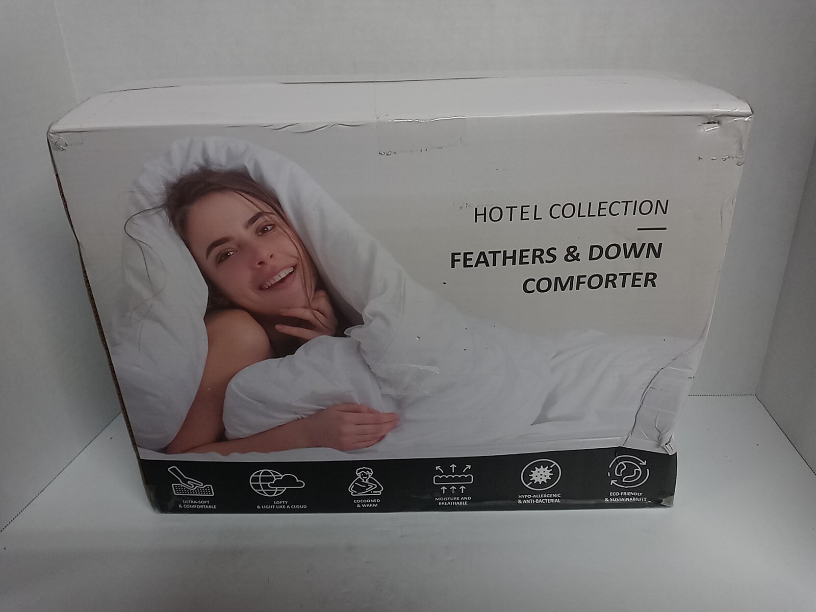 Queen Apsmile 750FP Goose Feather Down Comforter Hotel Collection Duvet Insert