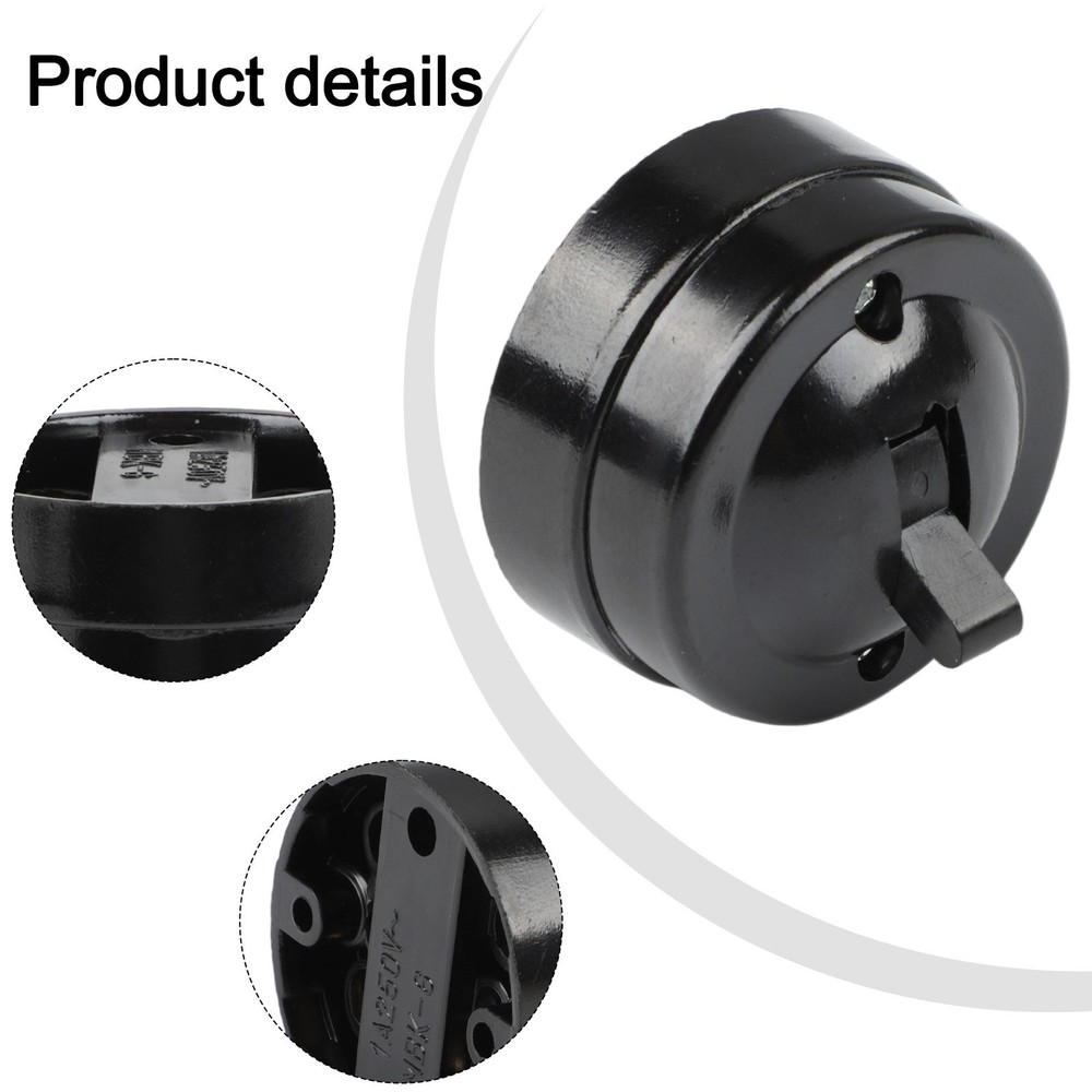 Round Single Control Retro Light Switch Old Fashioned Wall Mount Home Decor New