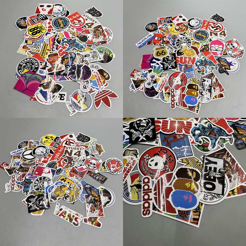 100PCS Skateboard Stickers Bomb Vinyl Laptop Luggage Decals Dope Sticker Lot US