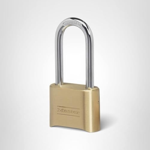 Master Lock Brass Combination Lock, Gate for 2-1/4-Inch Shackle,
