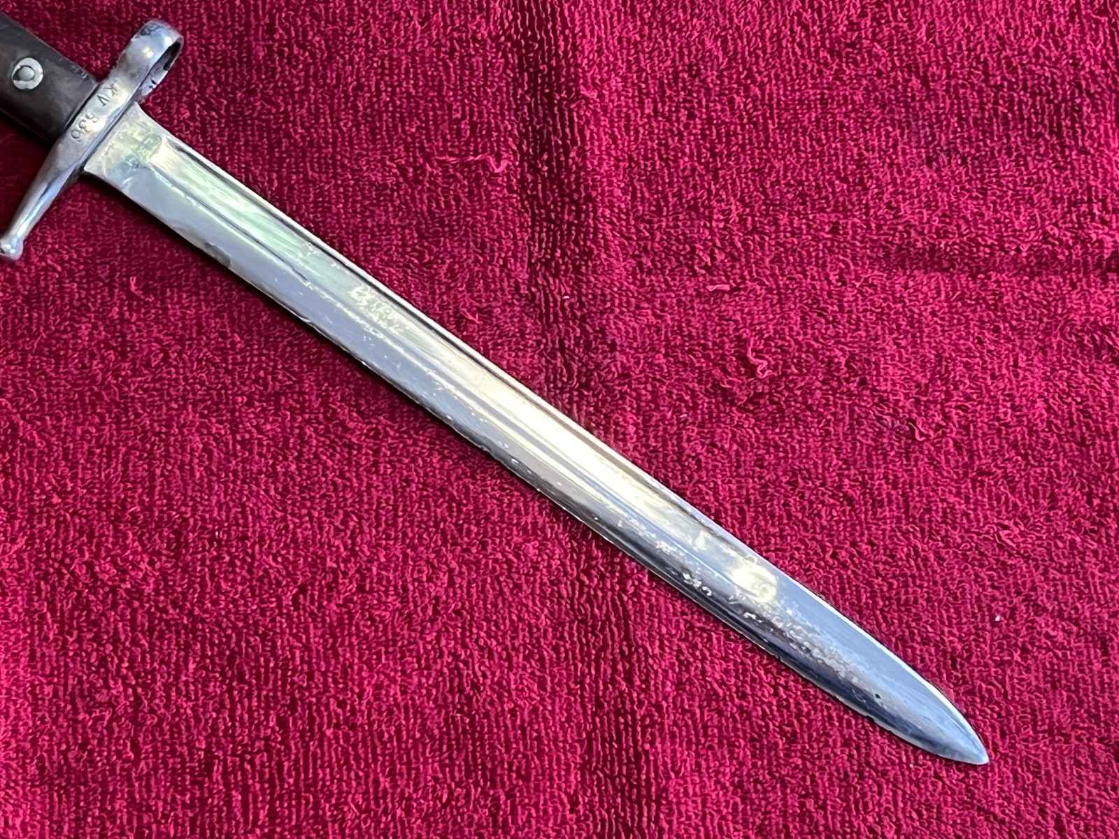 WWI ITALIAN M70/15 VETTERLI BAYONET ON M91 PATTERN