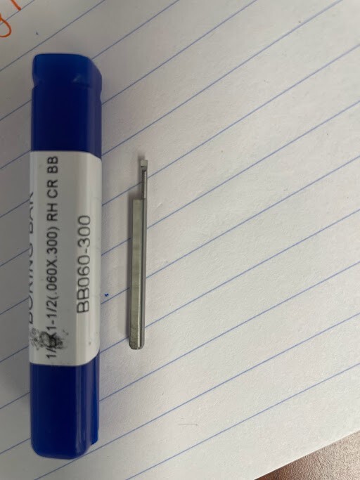 BB060-300 RH CARBIDE BORING BAR