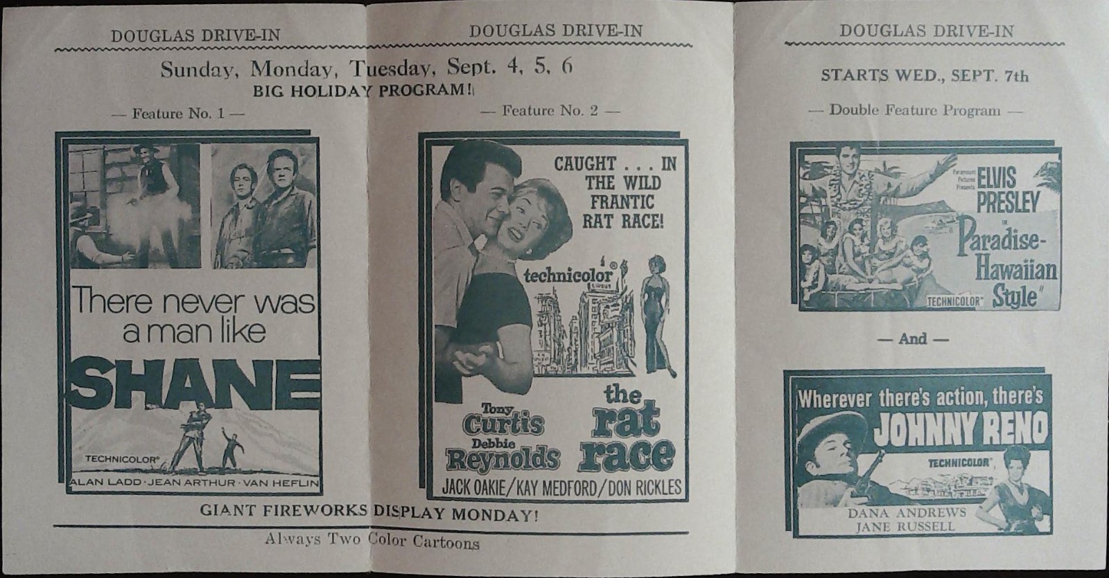 Paradise- Hawaiian Style Local Theater Herald 1966 Elvis Presley!