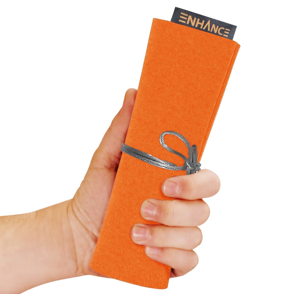 ENHANCE Roll on a Scroll™ Dice Rolling Mat & 12pc 6 Sided Dice Set