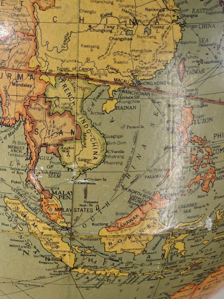 Vintage 12" Replogle Floor Globe