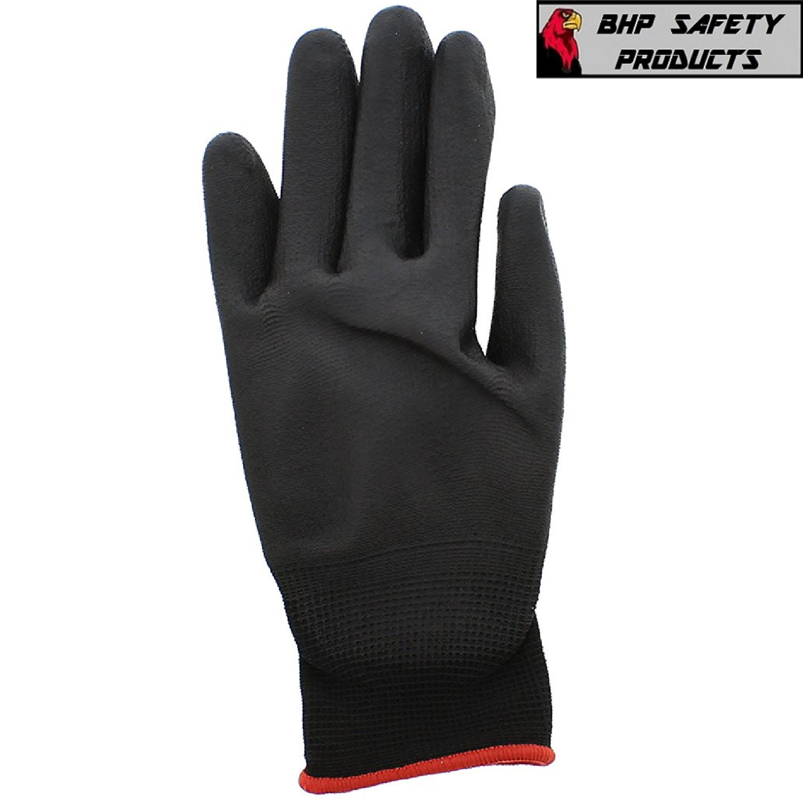 POLYURETHANE COATED GENERAL PURPOSE NYLON WORK GLOVES PUG17 LIGHTWEIGHT (XS-XXL)