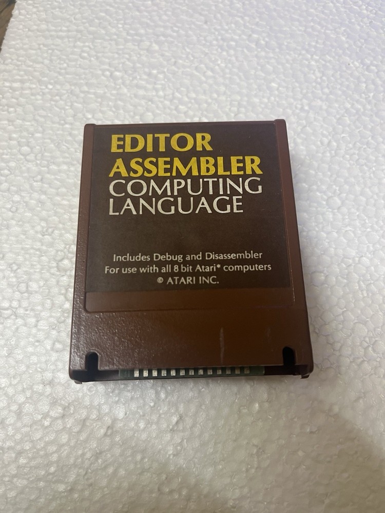 Atari edit editor assembler computing language cartridge