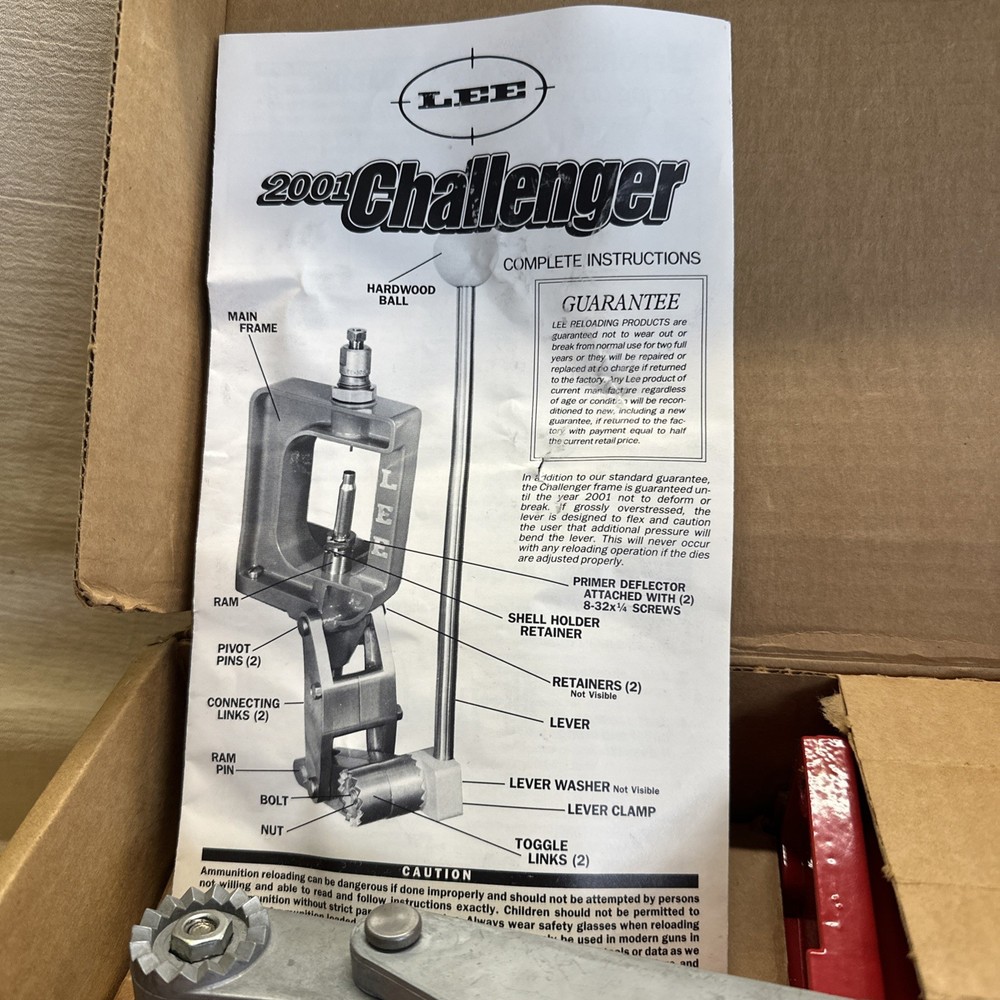 Lee 2001 Challenger reloading tool kit