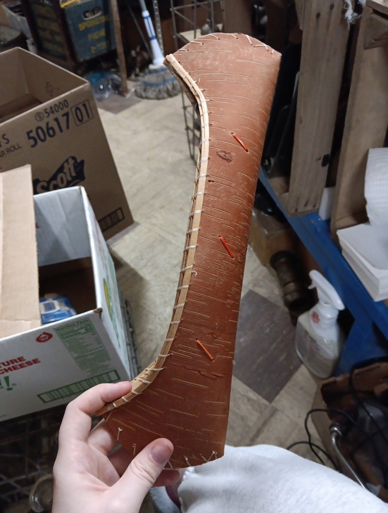 Handmade Birchbark Canoe