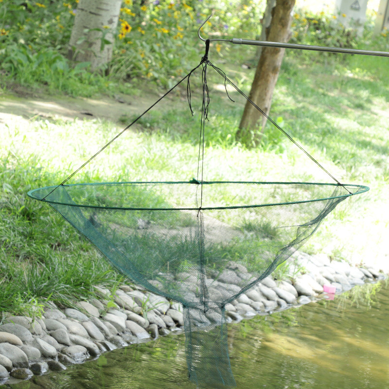 Foldable Fishing Bait Trap Crab Net Crawdad Shrimp Cast Dip Cage Fish Minnow New