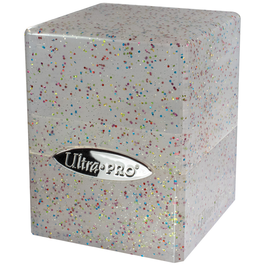 1 Ultra PRO Glitter Clear Crystal Satin Cube Deck Box
