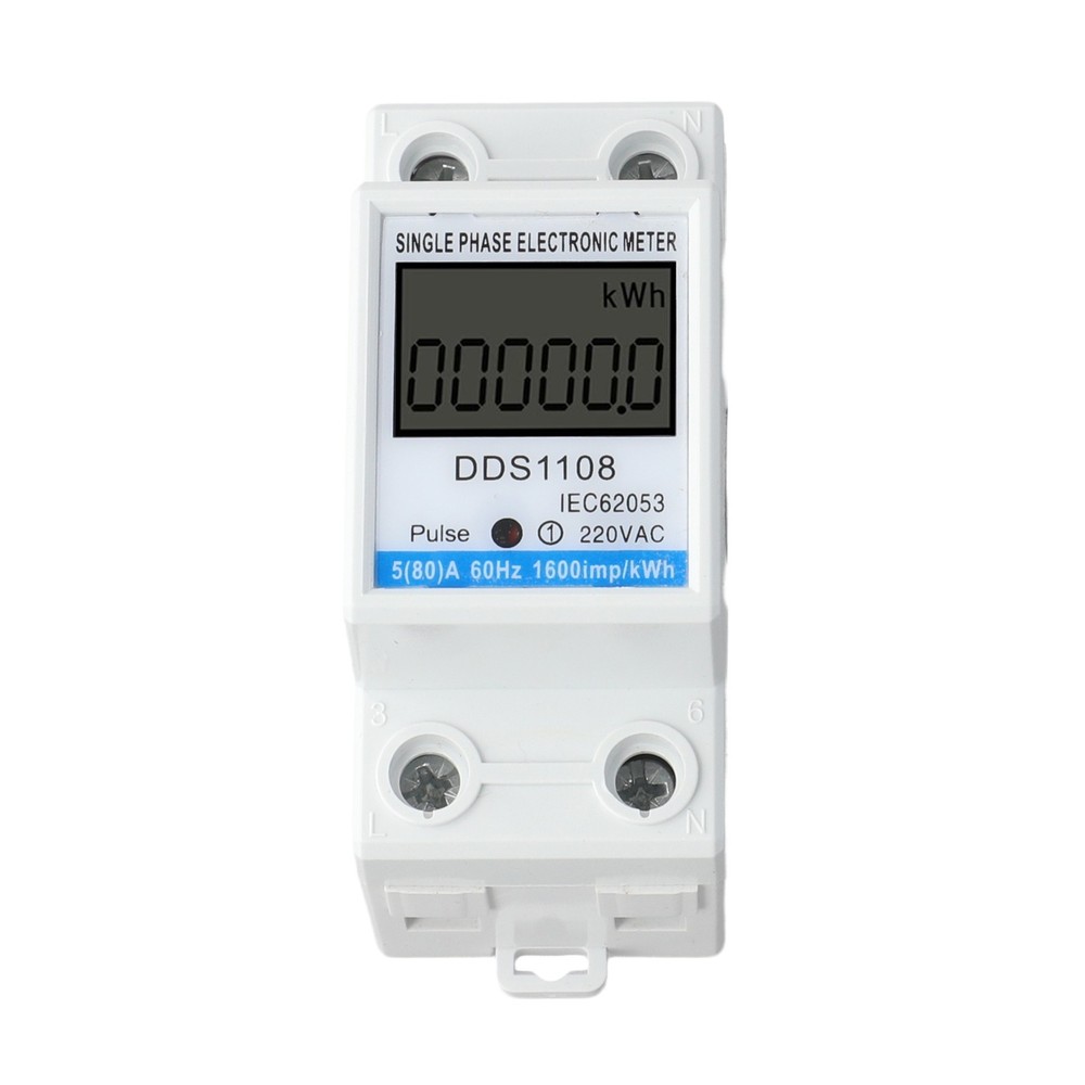 Single Phase LCD Electric Meter 80A for Accurate Energy Consumption Tracking