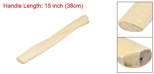 1Pcs 38cm Wood Handle Replacement Curved Replaceable Handle