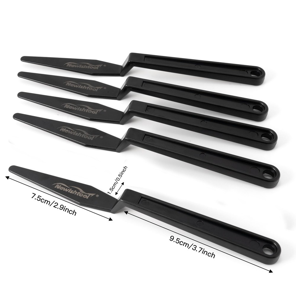 NEWISHTOOL Window Tint Tool, 5 PCS Black Corner Squeegee with Small,