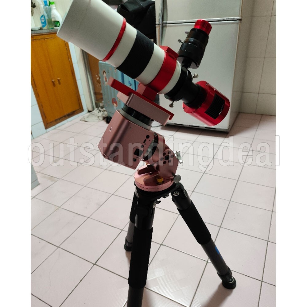 JUWEI 14 Harmonic Equatorial Mount 8KG Load Capacity Support 3/8 Tripod Pink