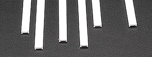 Plastruct I Beam Styrene 5/32 (6) - Model Scratch Building Plastic Strips