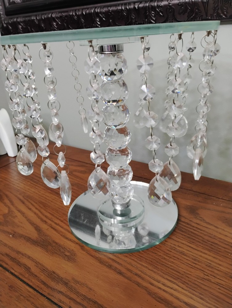 crystal pie/dessert holder