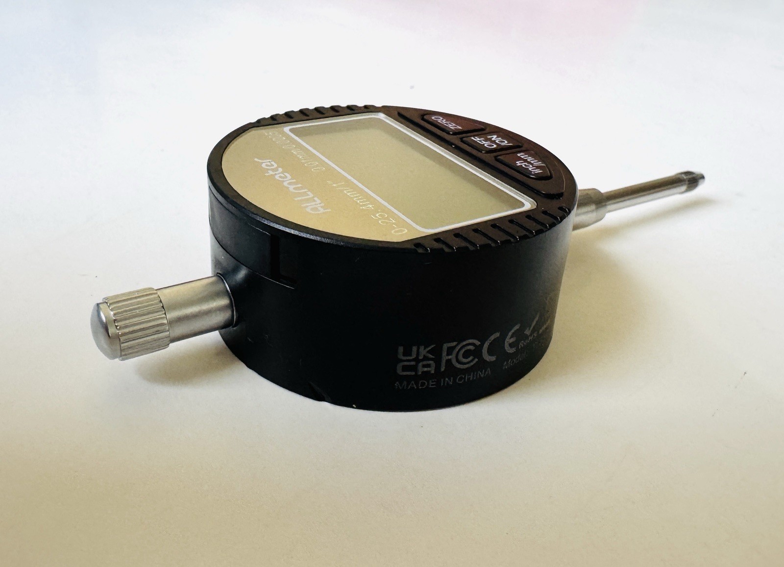 Allmeter Digital Dial Indicator TL338, 0-25.4mm 1” Gauge Inch mm Precision