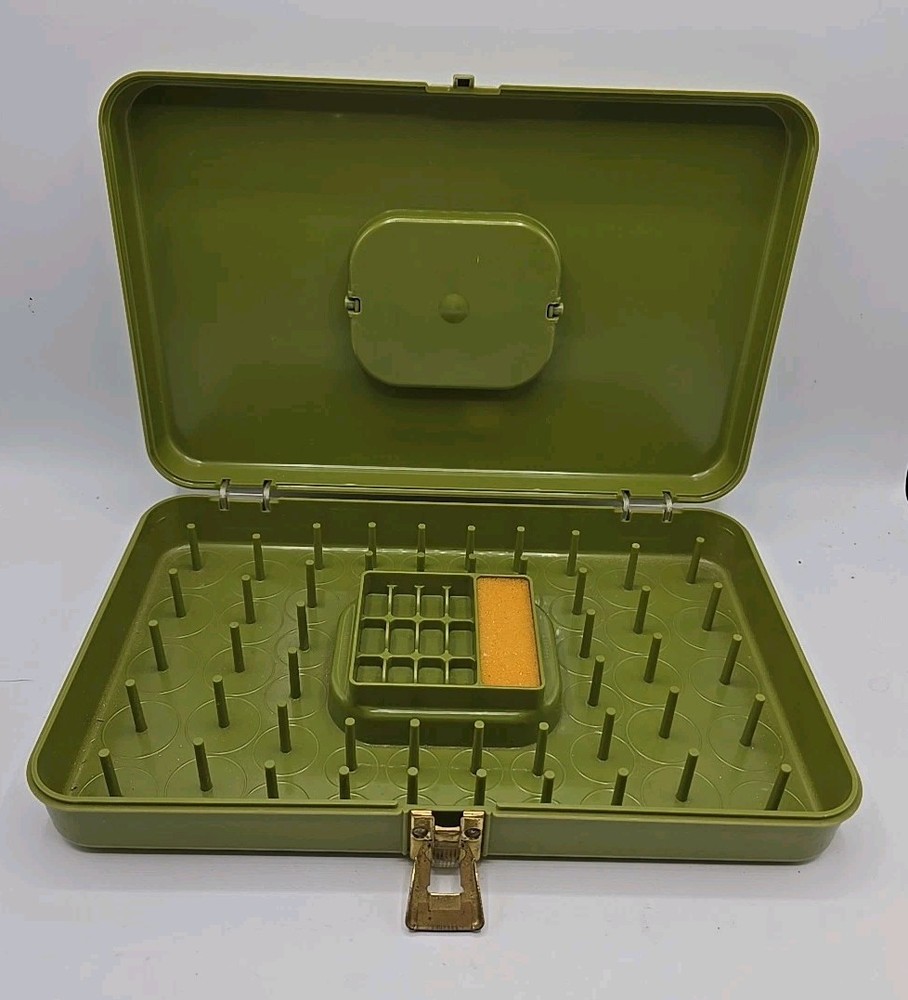 Wilson Mfg WIL-HOLD Thread Spool Bobbin Sewing Avocado Green