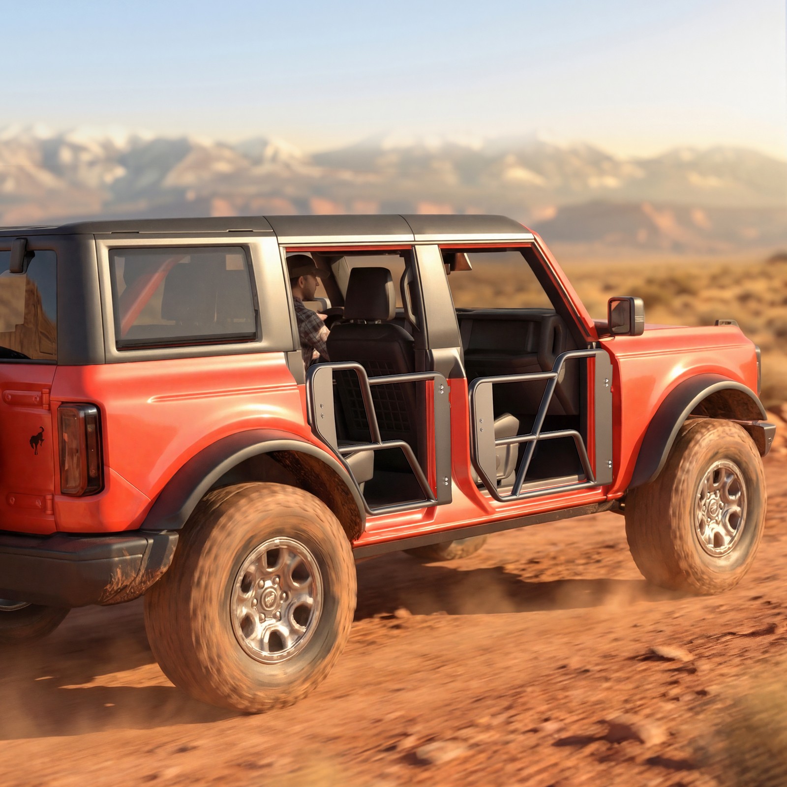 VEVOR Tube Doors Steel Tubular Half Door Guards for 2021-2026 Ford Bronco 4-Door